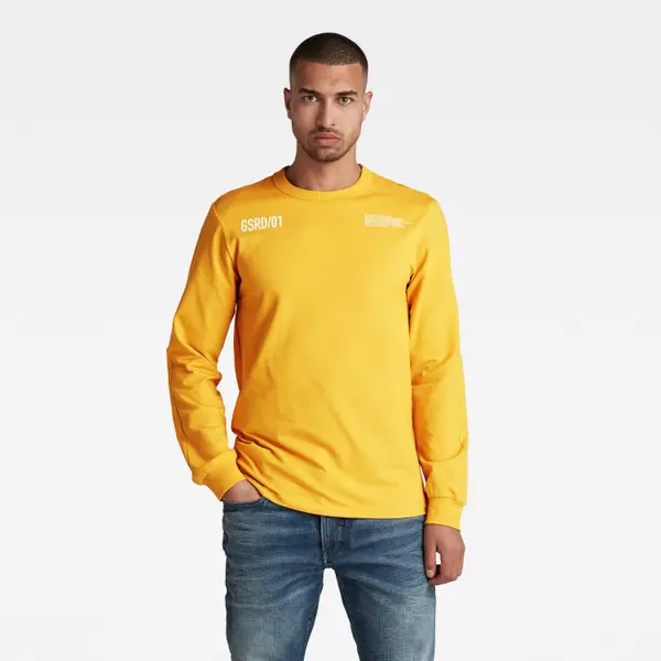 G Star G-STAR Sweatshirt - Text tweeter l\s yellow