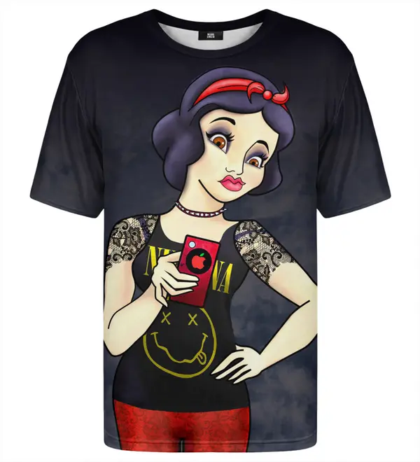 Mr. GUGU & Miss GO G. GUGU & Miss GO Unisex's Snjeguljica selfie majica Tsh2191