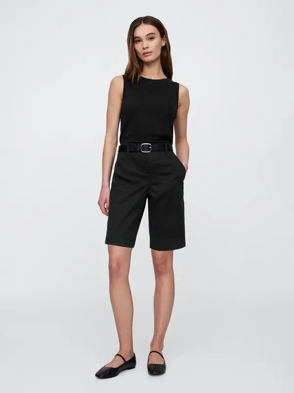 GAP GAP Bermuda Downtown Khaki za žene