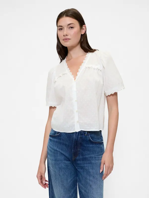 GAP GAP bluza s čipkom