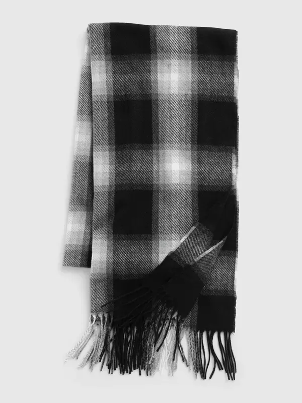 GAP GAP Checkered Scarf with Fringe - Men