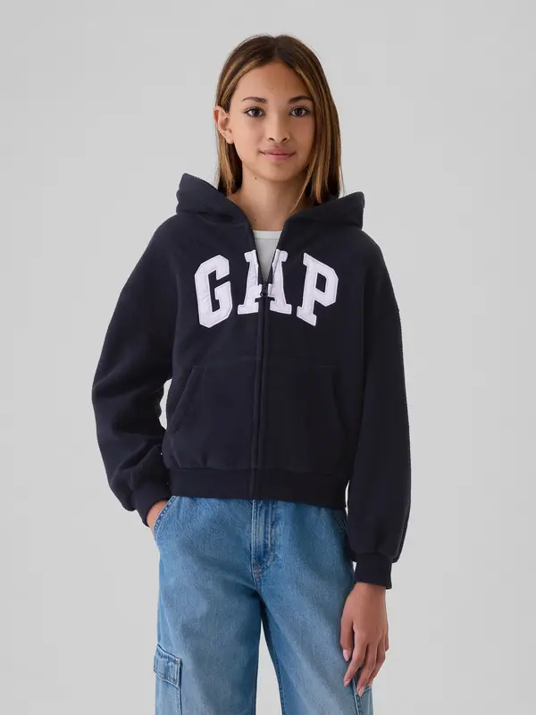 GAP GAP Children's fleece oversized sweatshirt with logo - Girls