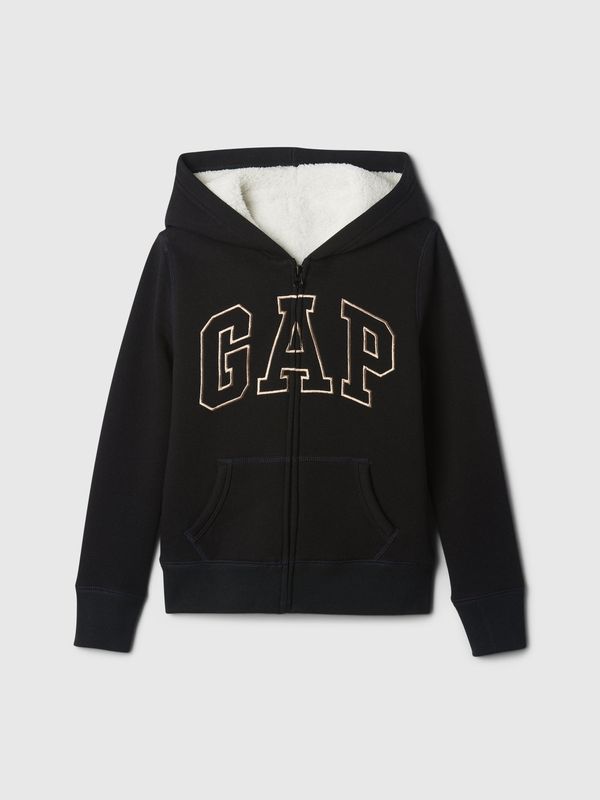 GAP GAP Children's sherpa sweatshirt with logo - Girls