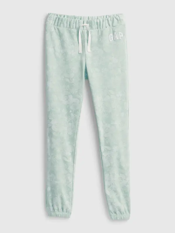 GAP GAP Children's Sweatpants Flowers with Logo - Girls