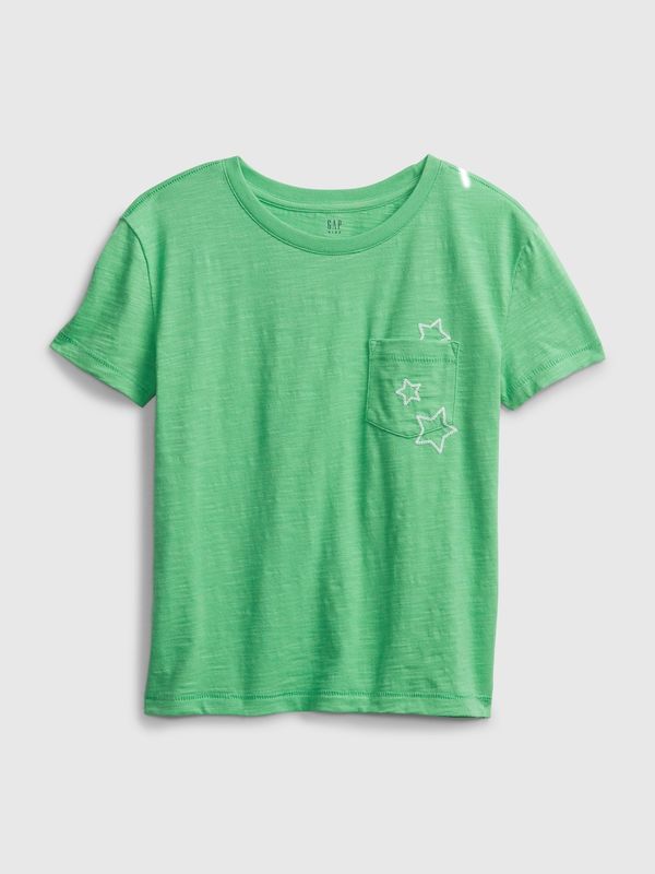 GAP GAP Children's T-shirt print pocket - Girls