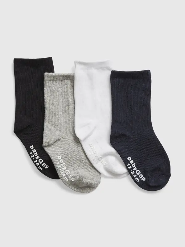 GAP GAP Crew Socks, 4 Pairs - Boys