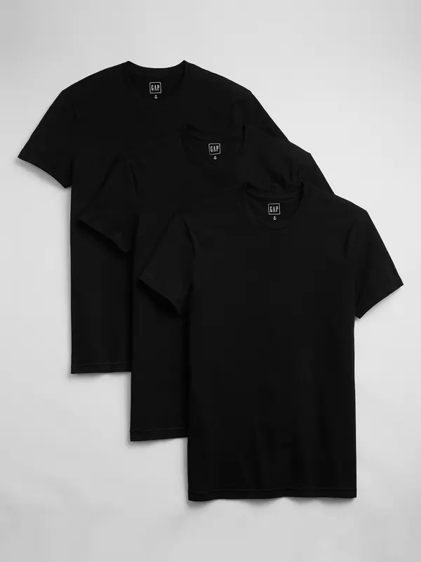 GAP GAP crew T-shirts, 3pcs - Men's