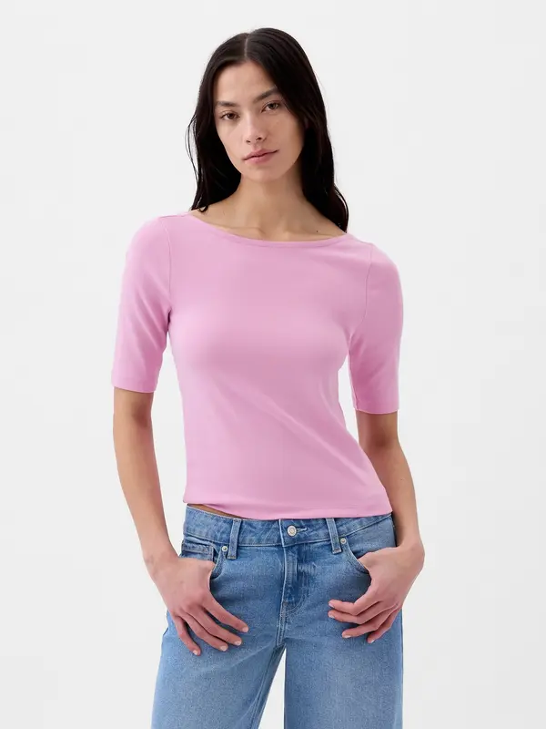 GAP GAP Cropp T-shirt with neckline - Ladies