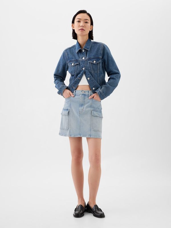 GAP GAP Denim Cargo Mini Skirt - Women's