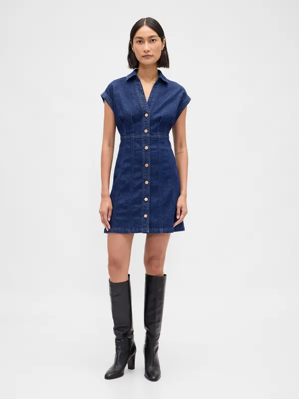 GAP GAP Denim Mini Dress - Ladies