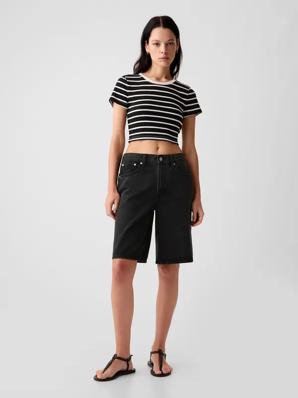 GAP GAP Denim Shorts Mid Rise - Ladies