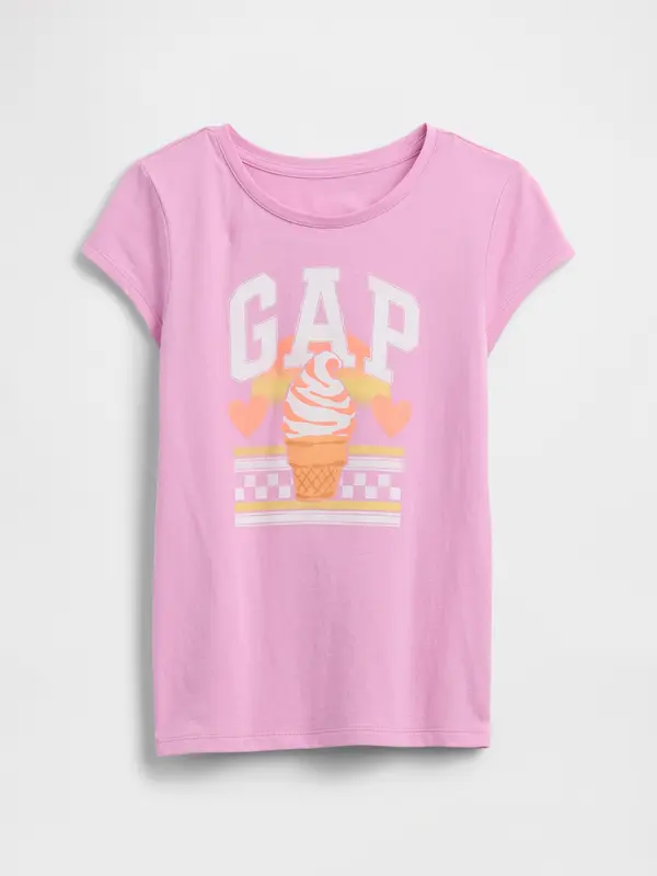GAP GAP dječja majica s logotipom za djevojčice