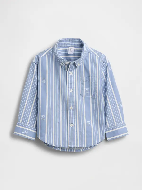 GAP GAP dječja prevelika majica s logotipom Oxford Big Shirt - Dječaci