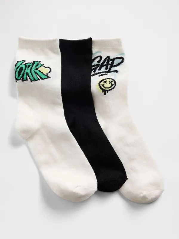 GAP GAP dječje čarape s logom, 3 para za dječake