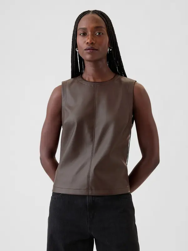 GAP GAP Faux leather top - Women's