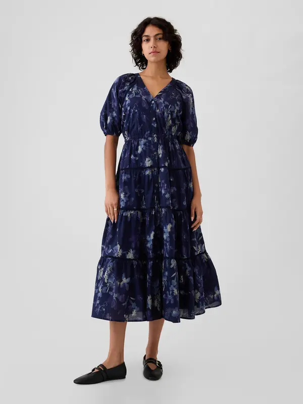GAP GAP Floral Shirt Maxi Dress - Ladies