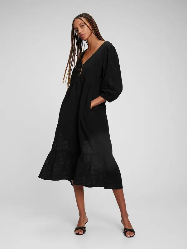 GAP GAP haljina s V-izrezom - Midi