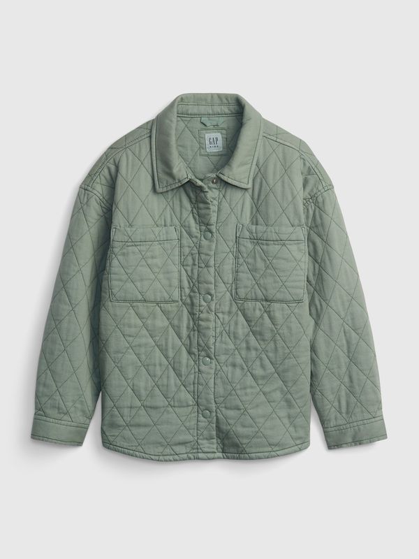 GAP GAP Kids Quilted Shirt Jacket - Girls
