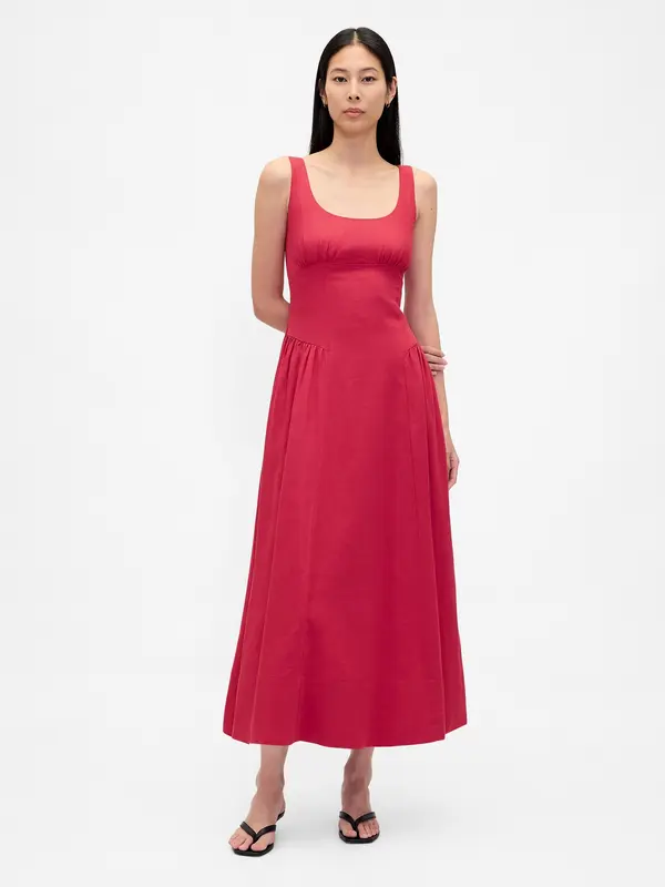 GAP GAP lanena maxi haljina