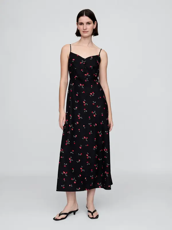 GAP GAP lanena maxi haljina