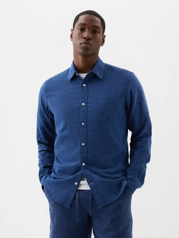GAP GAP Linen Shirt Standard Fit - Men's