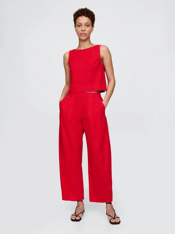 GAP GAP Linen Trousers Easy Barrel - Ladies
