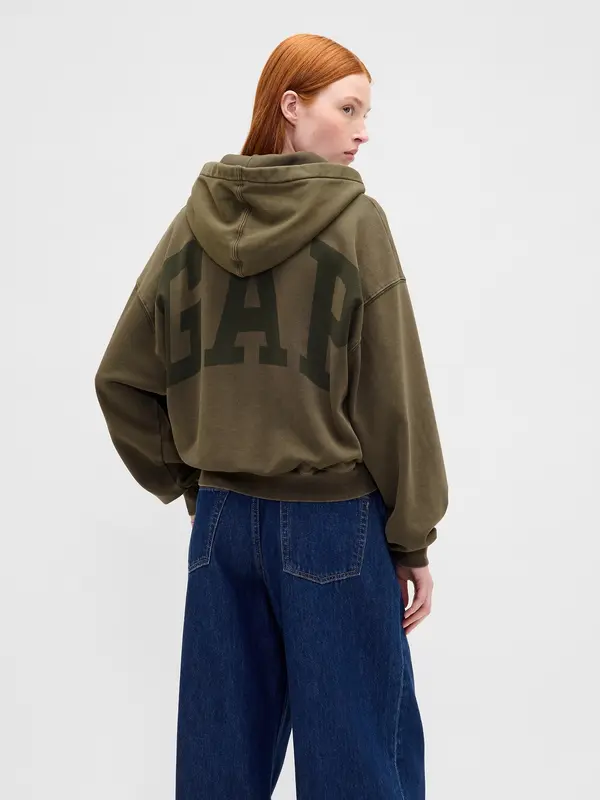 GAP GAP Logo Cropped Hoodie - Ladies