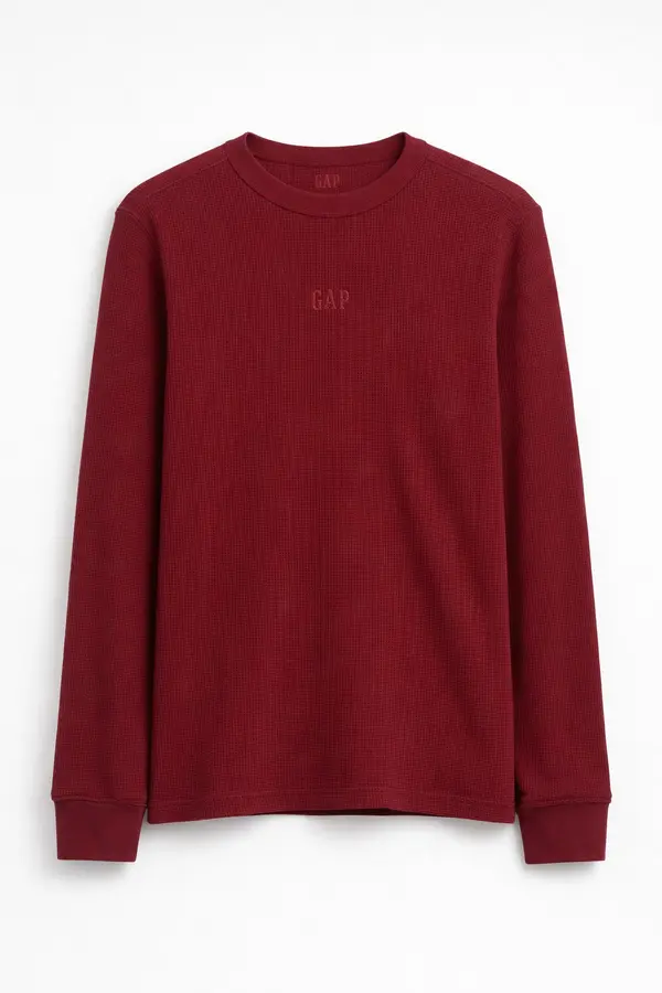 GAP GAP majica dugih rukava s vafl strukturom