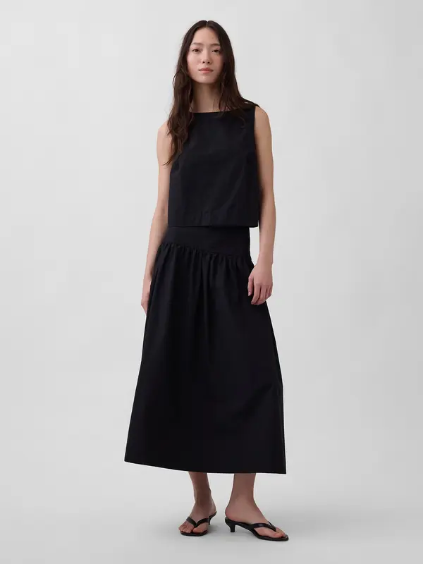 GAP GAP Maxi Poplin suknja za žene