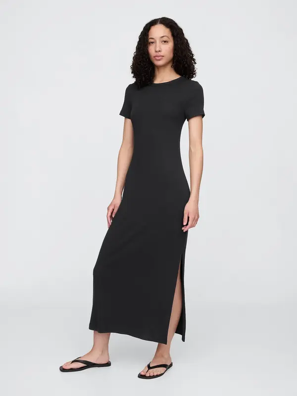 GAP GAP Maxi rebrasta haljina