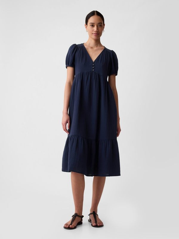 GAP GAP Muslin Midi Dress - Women's