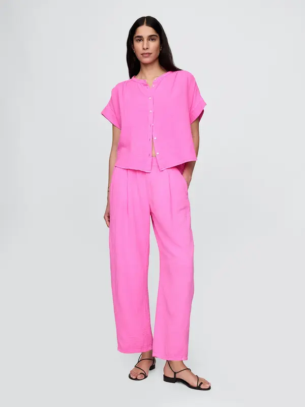 GAP GAP Muslin trousers Easy Barrel - Women's