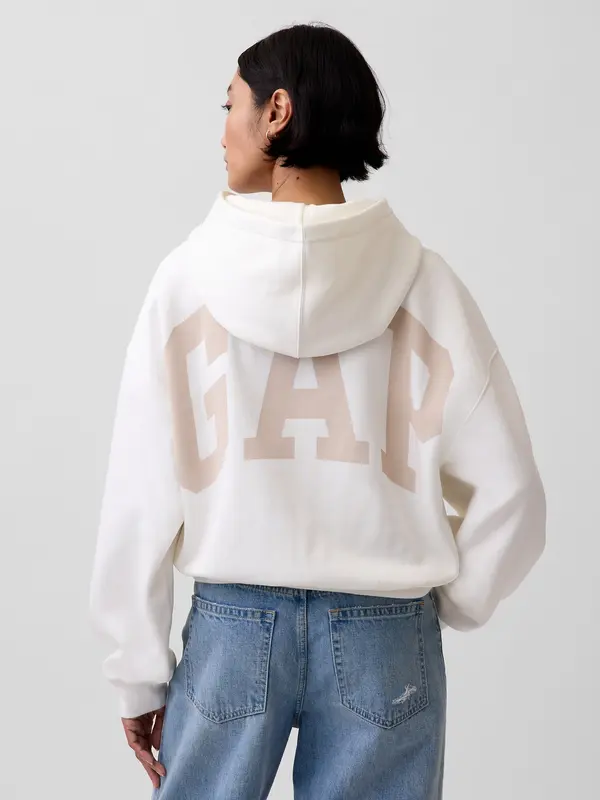 GAP GAP oversize Crop Hoodie s VintageSoft logotipom
