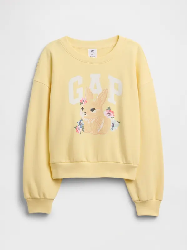 GAP GAP oversize majica s logom za djevojčice