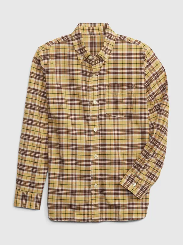 GAP GAP Plaid Oxford Shirt - Boys
