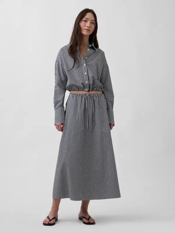 GAP GAP poplin maxi suknja