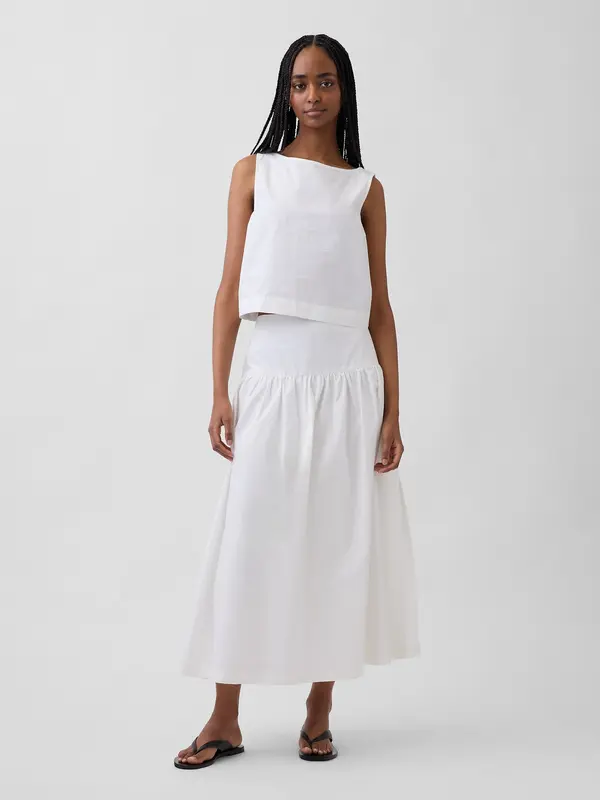 GAP GAP poplin maxi suknja
