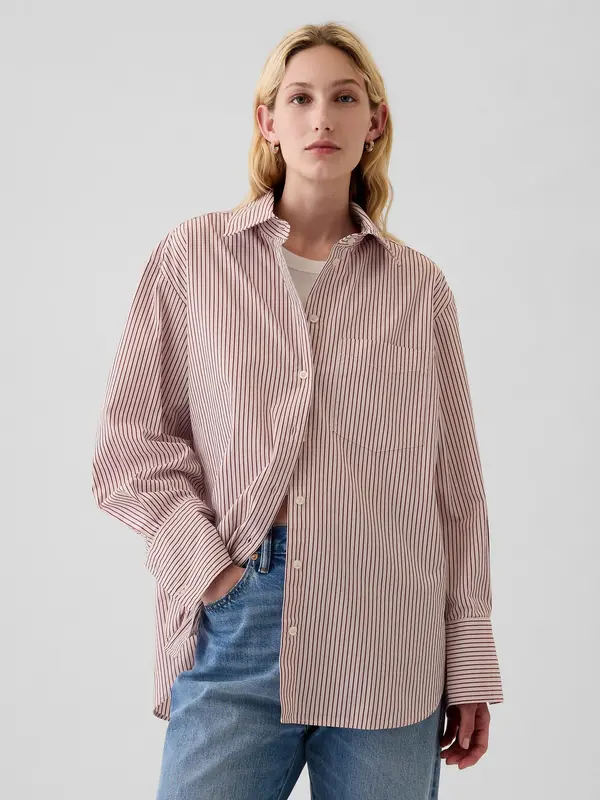 GAP GAP Poplin Oversize Shirt Big Shirt - Ladies