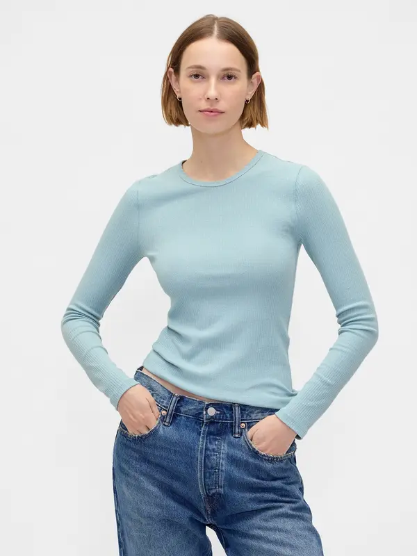 GAP GAP rebrasta majica dugih rukava