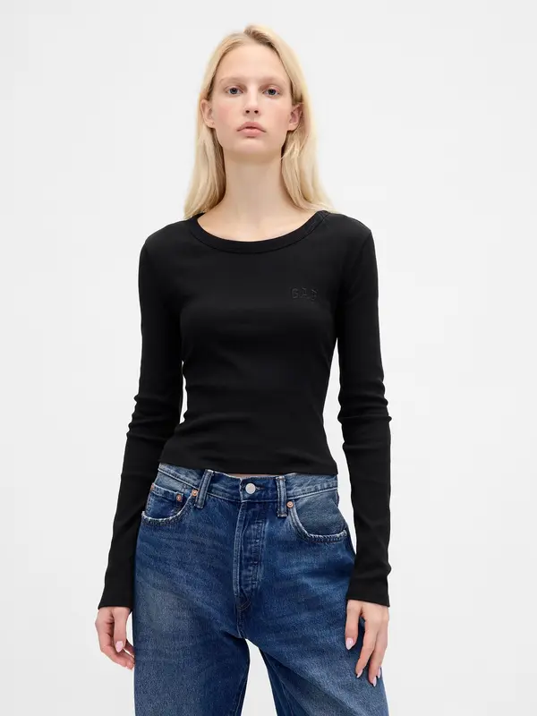 GAP GAP Ribbed Crop T-Shirt - Women's
