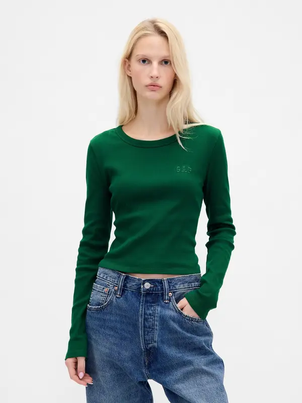 GAP GAP Ribbed Crop T-Shirt - Women's