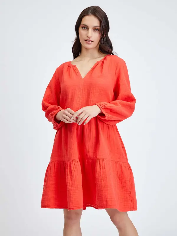 GAP GAP Ruffled Mini Dress - Ladies