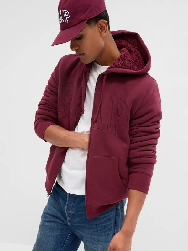 GAP GAP Sherpa Logo Sweatshirt - Mens