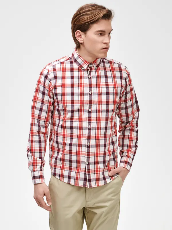 GAP GAP Shirt v-fa 20 untucked ls poplin - Men's