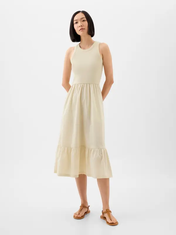GAP GAP Sleeveless Midi Dress - Ladies