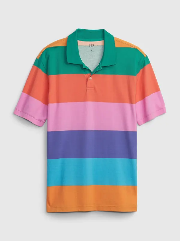 GAP GAP Striped Polo Shirt - Men's