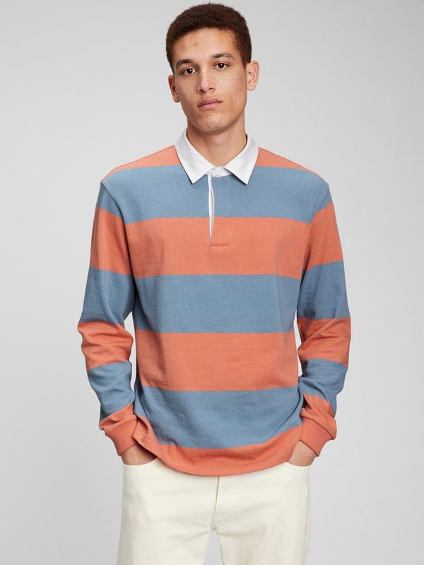 GAP GAP Striped Rugby Polo T-Shirt - Men