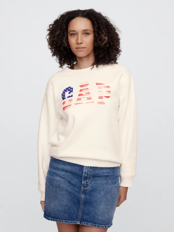 GAP GAP Sweatshirt with Heritage Americana Logo - Ladies