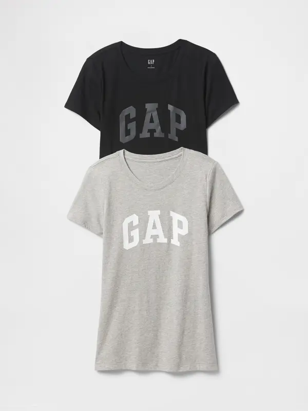 GAP GAP T-shirt with logo, 2 pcs - Women's