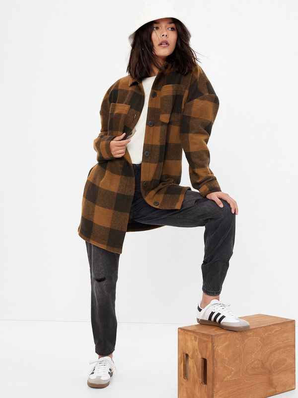 GAP GAP Teen plaid shirt jacket - Girls